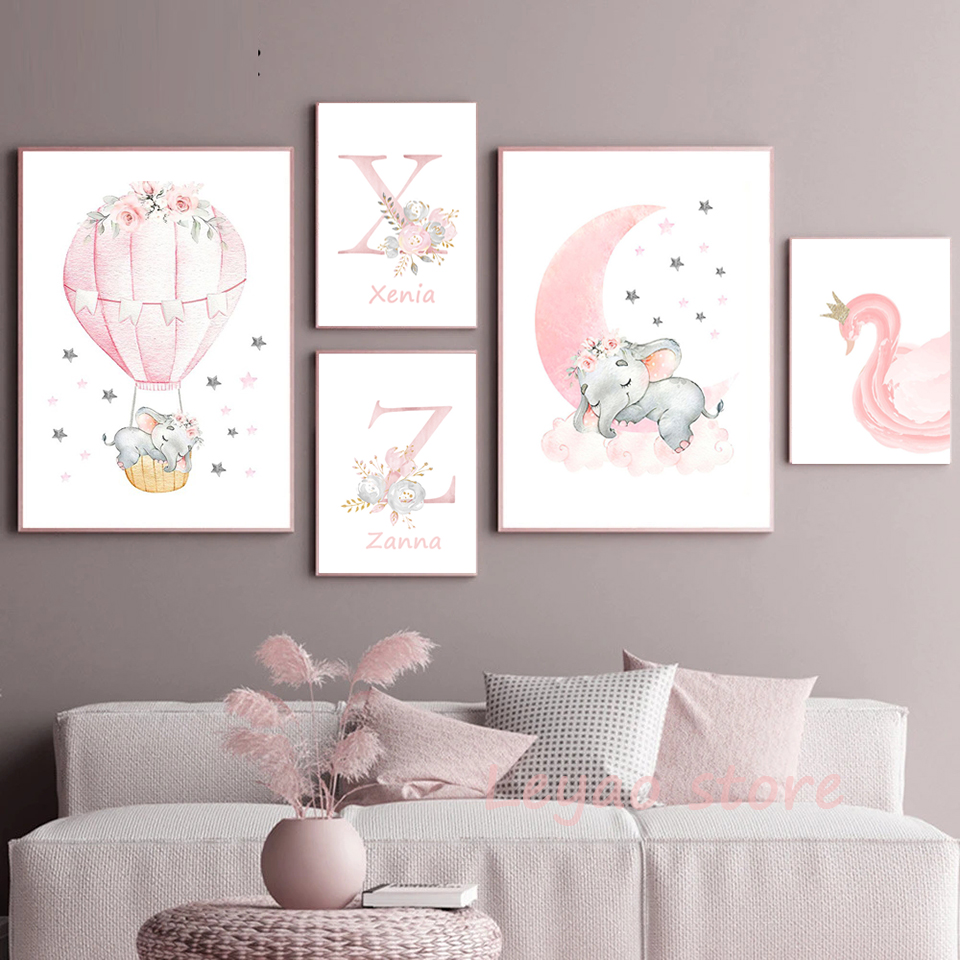 Resin Art Name - Adorável animal nome personalizado bonito coelho