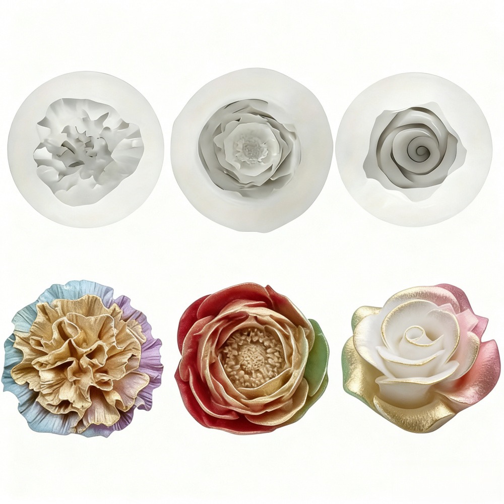 Resin Art All - Conjunto de 3 Moldes de Silicone