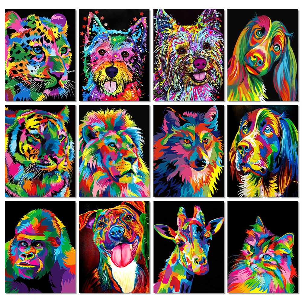 Resin Art All - 5d diy pintura diamante animais leão