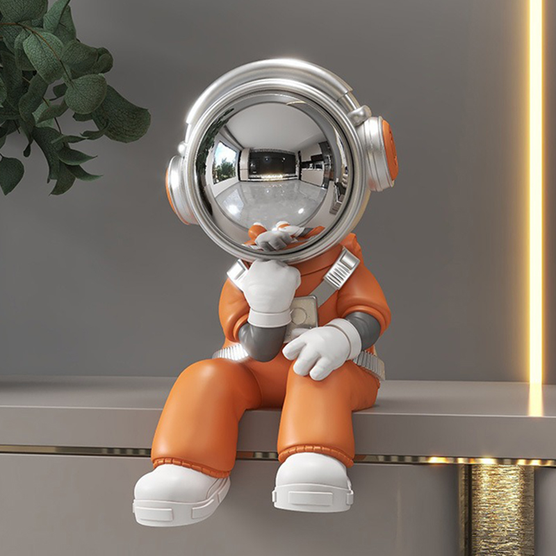 Resin Art Ideas - Ornamentos de astronauta em miniatura, estatuetas