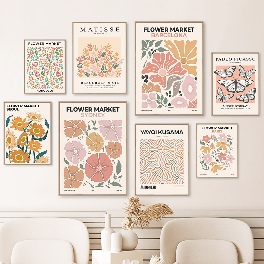 Resin Art Name - Pôster de Mercado de Flores, Impressão