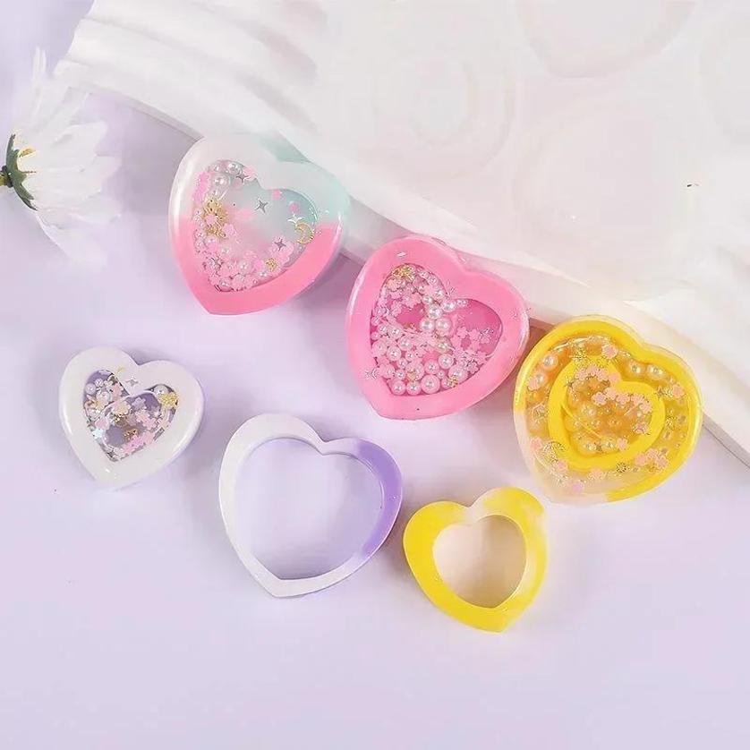Resin Art Heart - Molde de silicone agitador de resina,