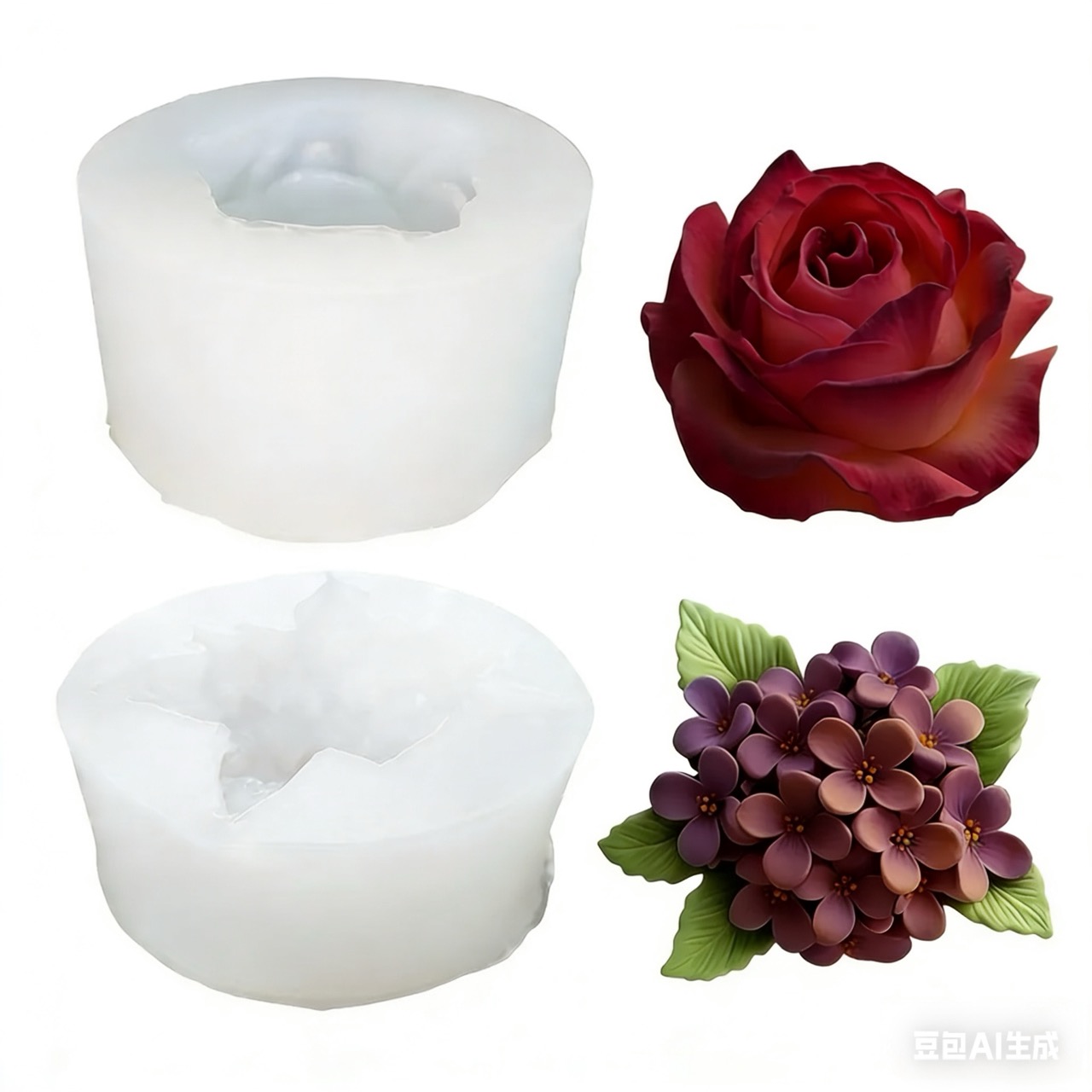 Resin Art All - 2 peças de moldes de silicone