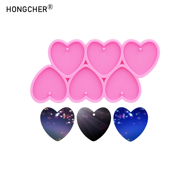 Resin Art Heart - Molde de Silicone para Resina Epóxi