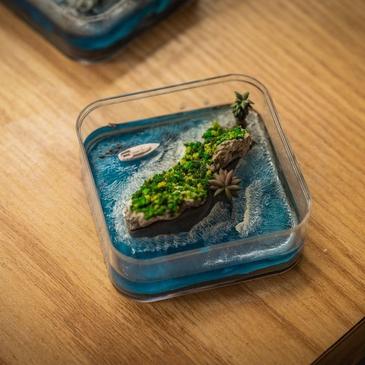 Micro-Ilha artesanal das Ilhas - Resin Art Ideas avaliação e preço