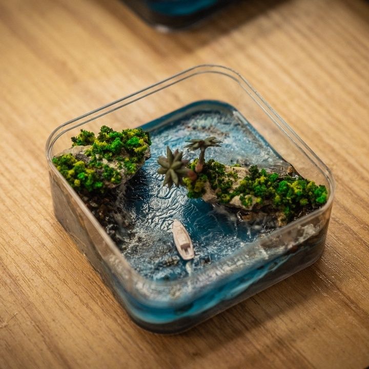 Micro-Ilha artesanal das Ilhas - Resin Art Ideas avaliação e preço