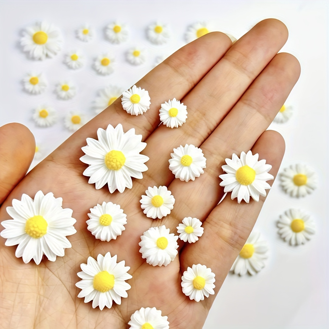 Flores de Margarida Brancas Re - Resin Art Baby avaliação e preço
