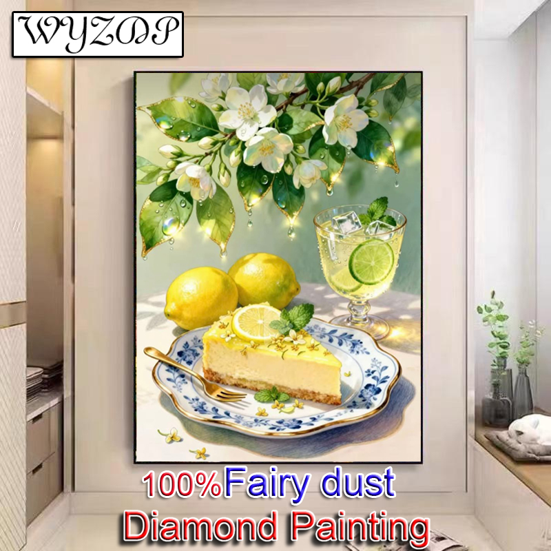 WYZDP 100% Pintura Diamante Pó - Resin Art Wallpaper avaliação e preço