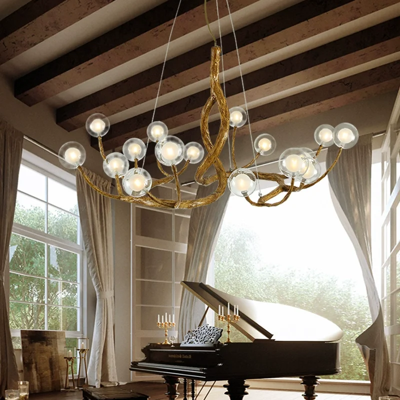 2025 ramo de árvore lustre sal - Resin Art Dining Table avaliação e preço