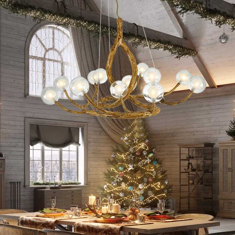 2025 ramo de árvore lustre sal - Resin Art Dining Table avaliação e preço
