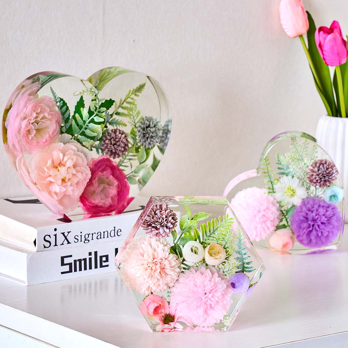 Molde de Silicone Grande em Fo - Resin Art Heart avaliação e preço