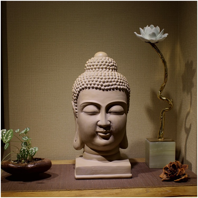 Figura de Buda Grande de 40CM  - Resin Art India avaliação e preço