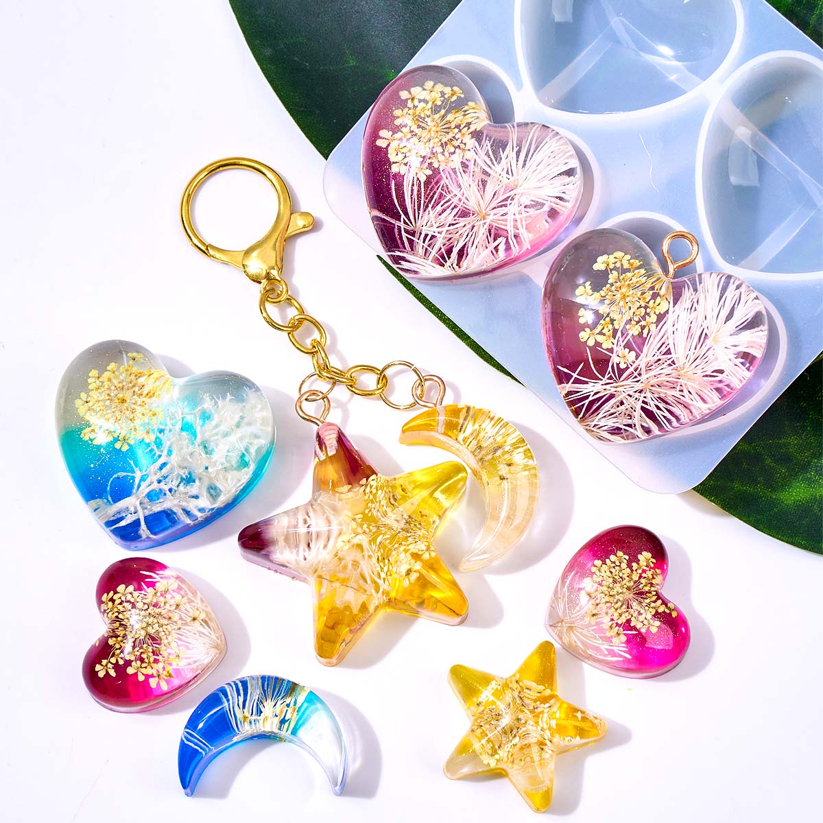 Molde de Silicone para Pingent - Resin Art Heart avaliação e preço