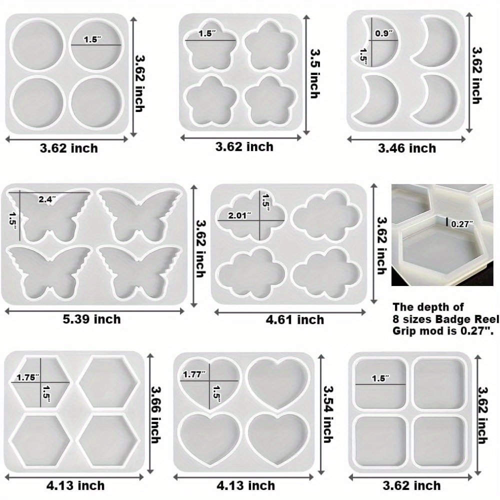 Molde de Silicone para Resina  - Resin Art Name avaliação e preço