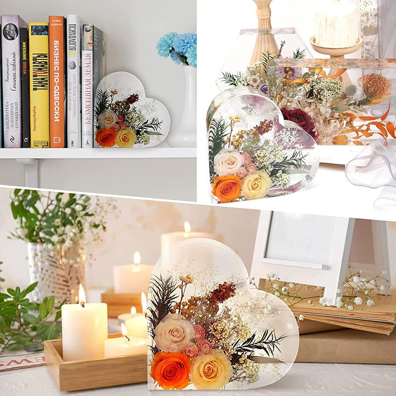 Molde de resina epóxi de coraç - Resin Art Heart avaliação e preço