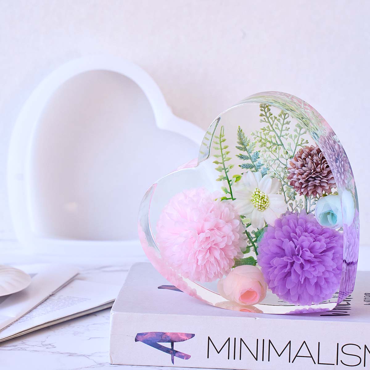 Molde de Silicone para Artesan - Resin Art Heart avaliação e preço