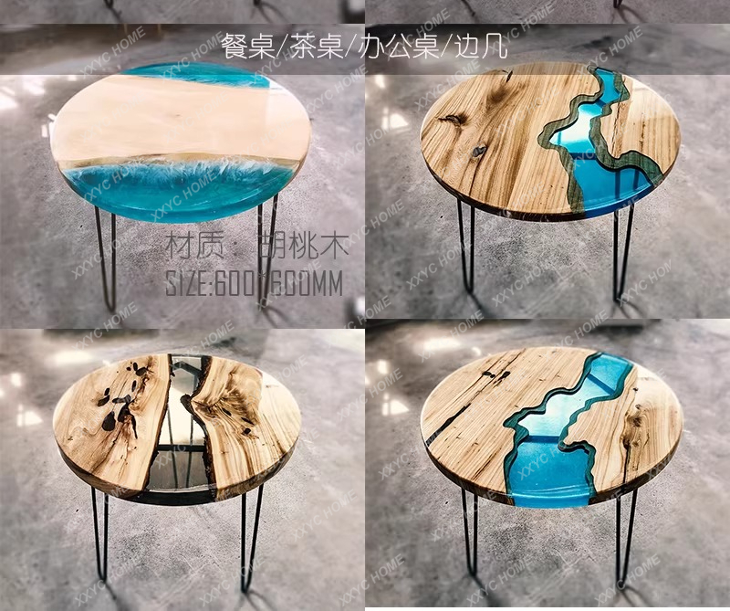 Mesa de jantar criativa em res - Resin Art Dining Table avaliação e preço