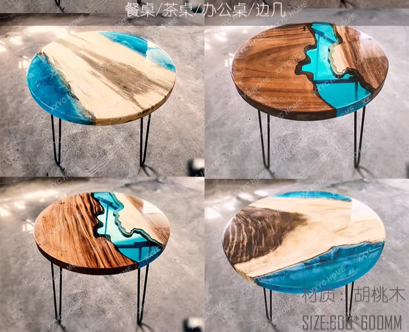 Mesa de jantar criativa em res - Resin Art Dining Table avaliação e preço