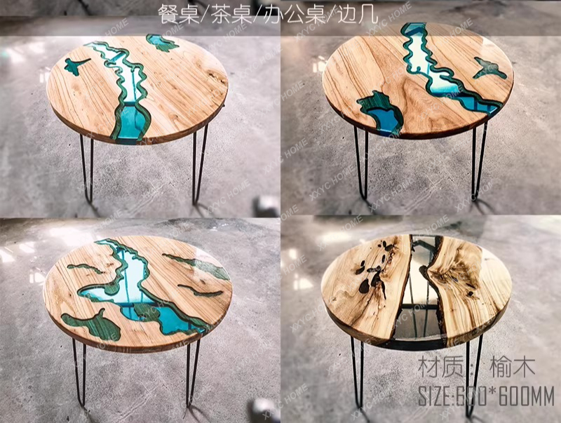 Mesa de jantar criativa em res - Resin Art Dining Table avaliação e preço