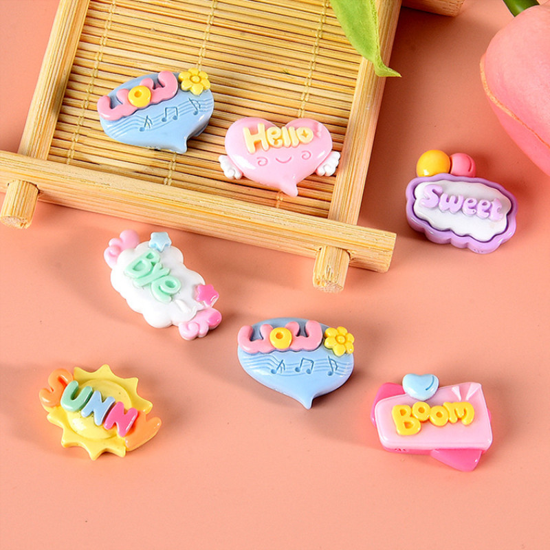 10/20/30 Peças de Adornos de R - Resin Art Letter Keychain avaliação e preço