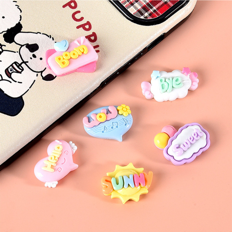 10/20/30 Peças de Adornos de R - Resin Art Letter Keychain avaliação e preço