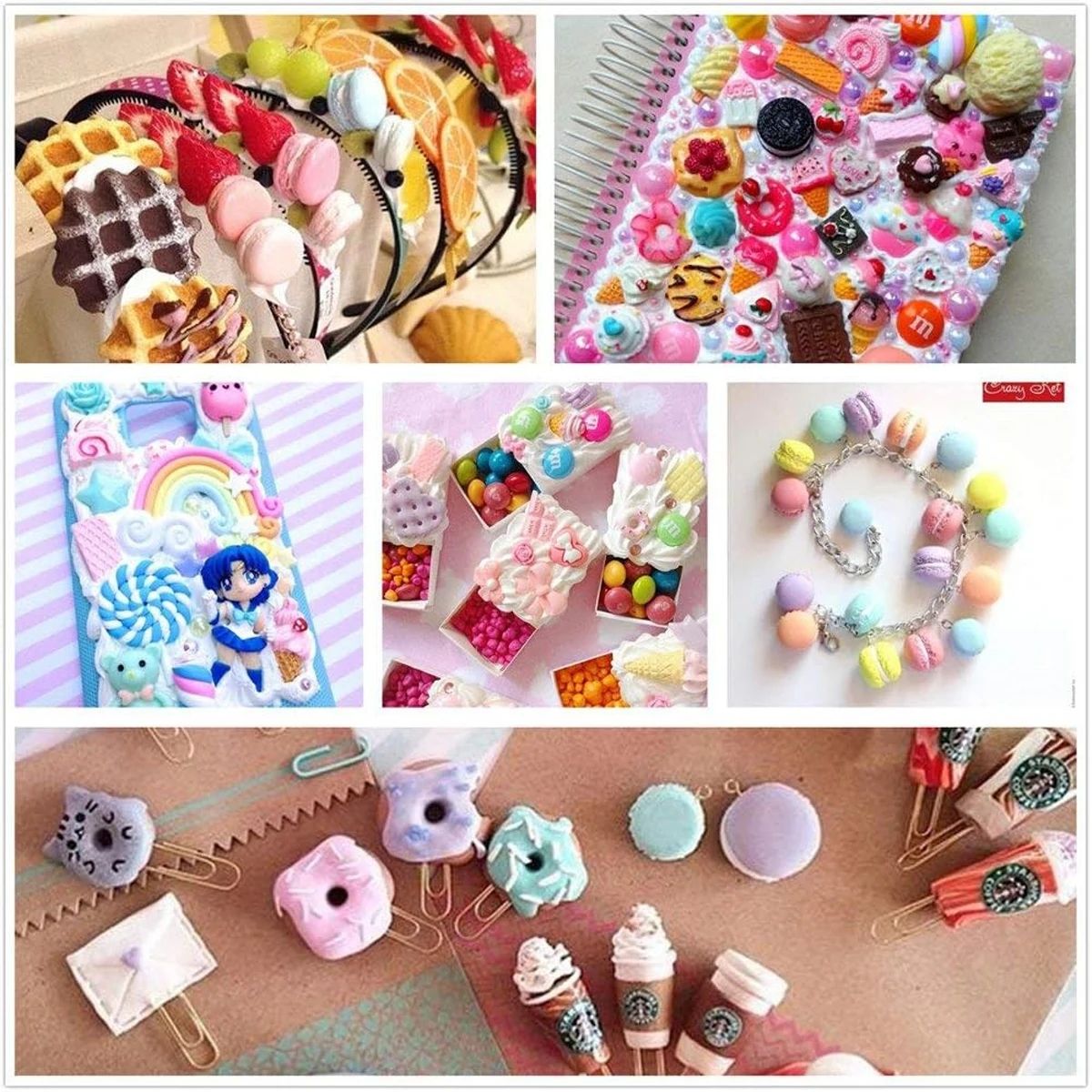 30 pçs aleatório doces slime e - Resin Art And Craft avaliação e preço