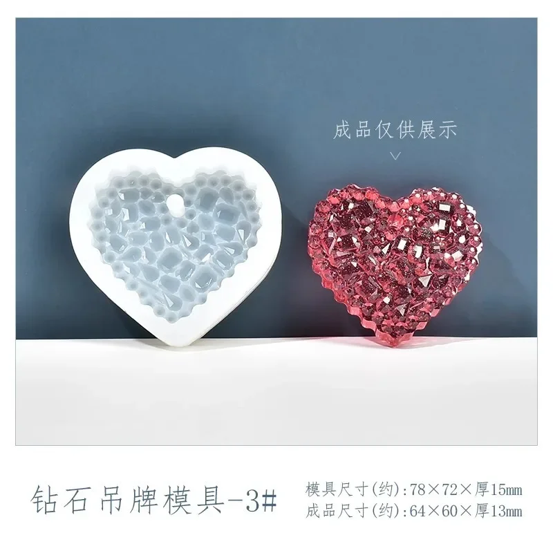 Molde de resina epóxi de crist - Resin Art Heart avaliação e preço