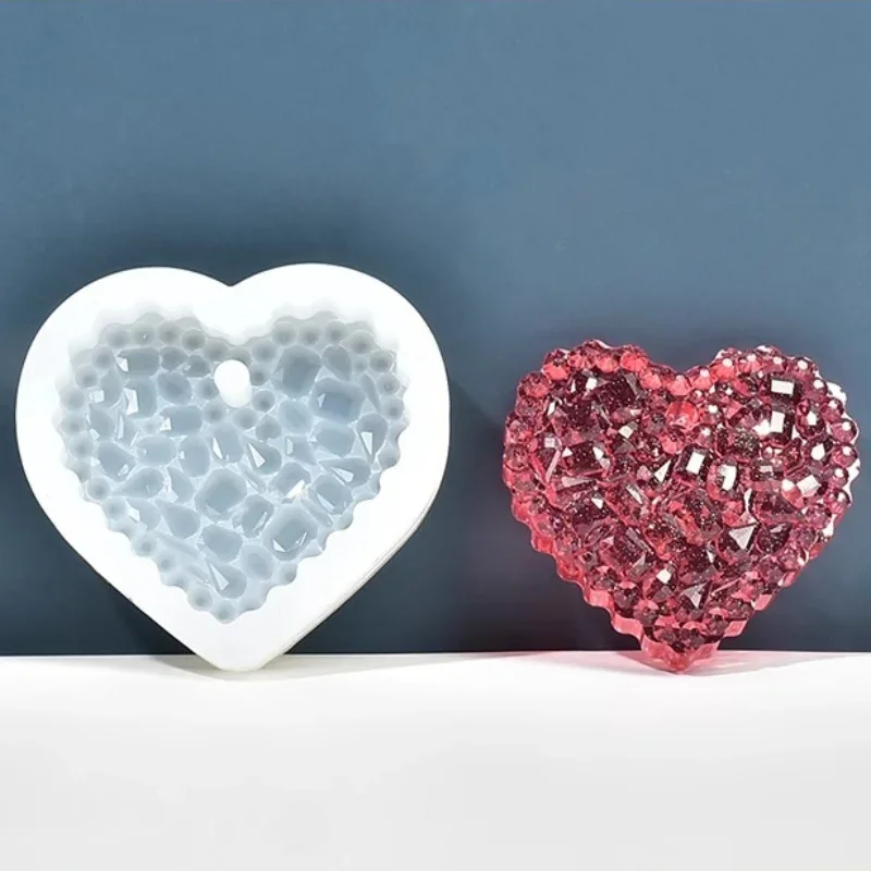 Molde de resina epóxi de crist - Resin Art Heart avaliação e preço