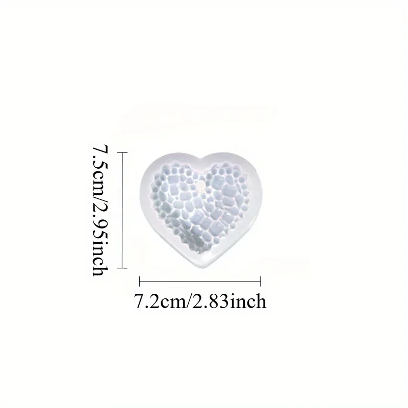 Molde de resina epóxi de crist - Resin Art Heart avaliação e preço