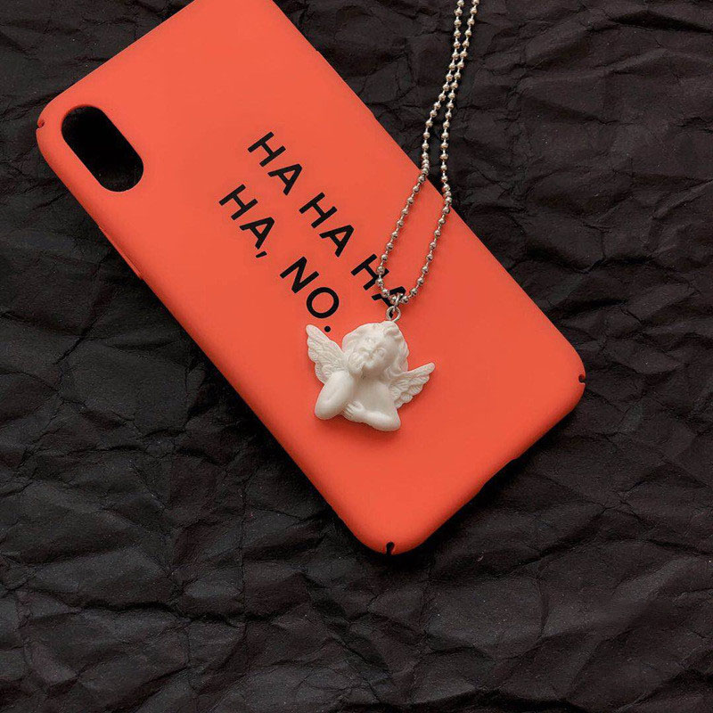 Bonito cupido anjo pingente co - Resin Art Baby avaliação e preço