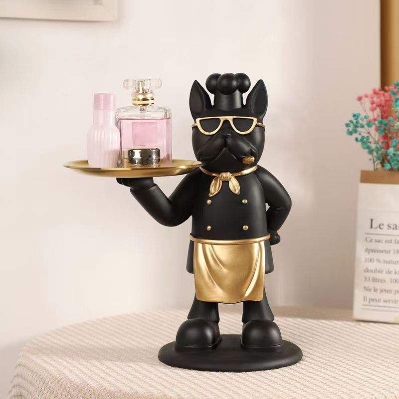 Bandeja de estátua de chef pir - Resin Art Dining Table avaliação e preço