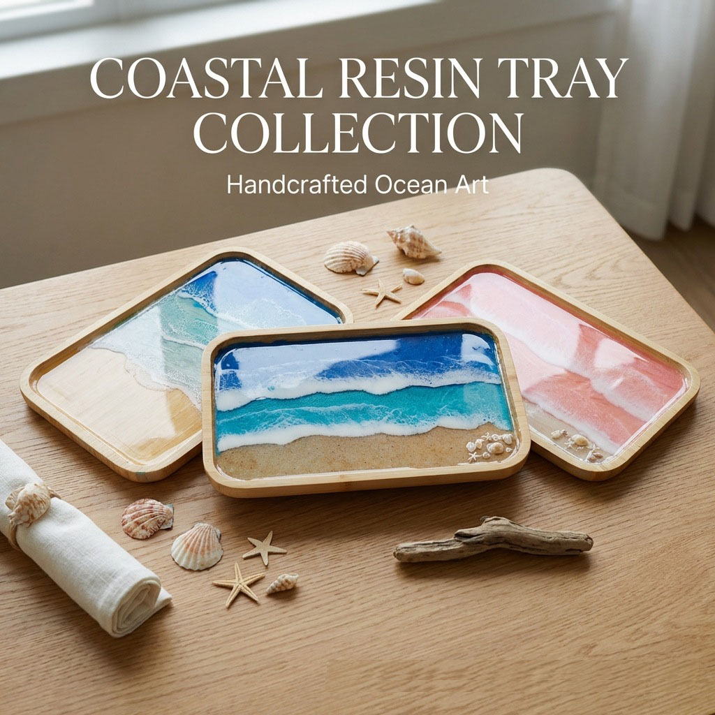 Bandeja Decorativa de Resina E - Resin Art Dining Table avaliação e preço