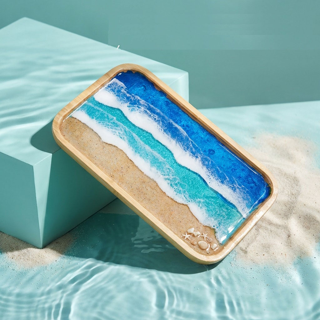 Bandeja Decorativa de Resina E - Resin Art Dining Table avaliação e preço