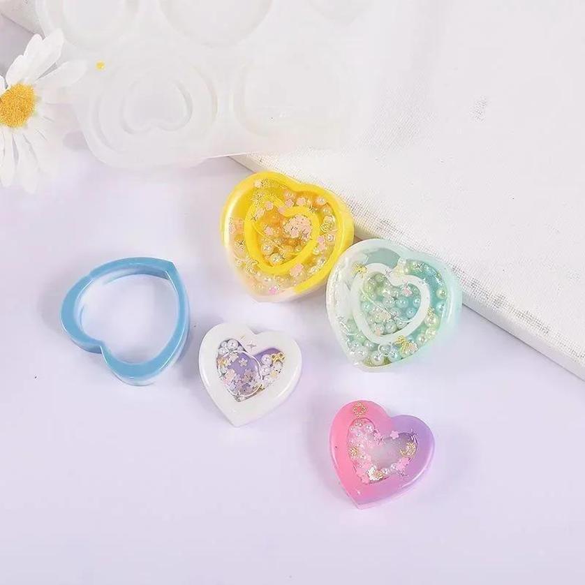 Molde de silicone agitador de  - Resin Art Heart avaliação e preço