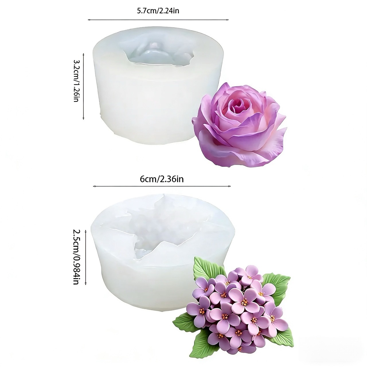 2 peças de moldes de silicone  - Resin Art All avaliação e preço