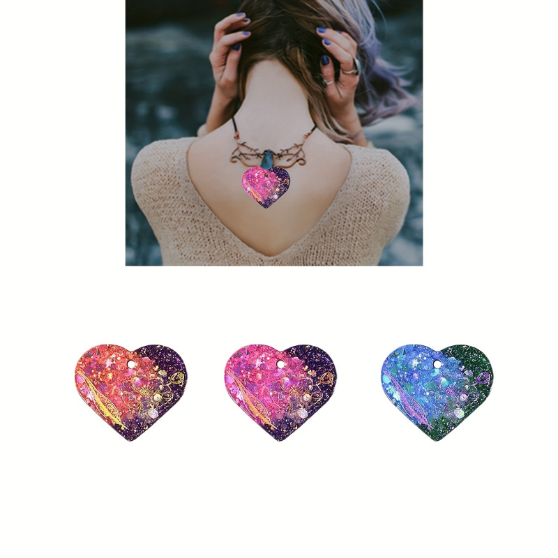Conjunto de 6 moldes de resina - Resin Art Heart avaliação e preço