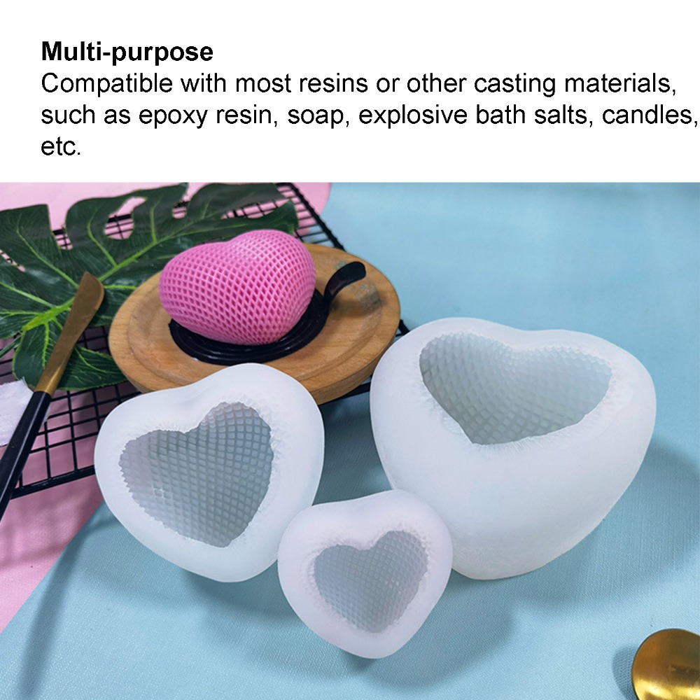 Molde de Silicone Reutilizável - Resin Art Heart avaliação e preço