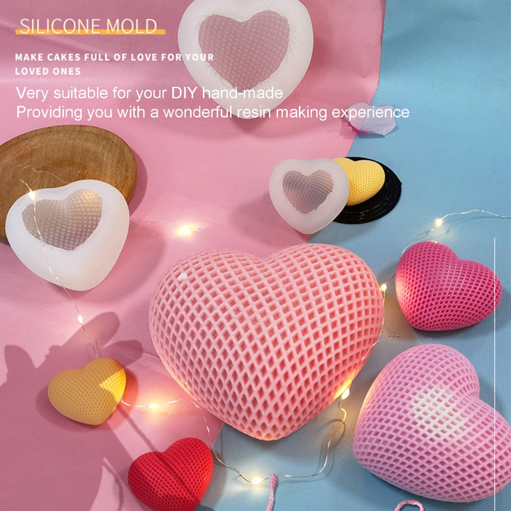 Molde de Silicone Reutilizável - Resin Art Heart avaliação e preço