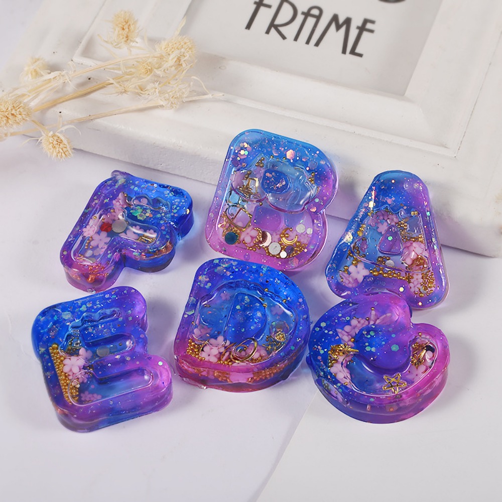 Molde de Silicone DIY para Art - Resin Art Letter Keychain avaliação e preço