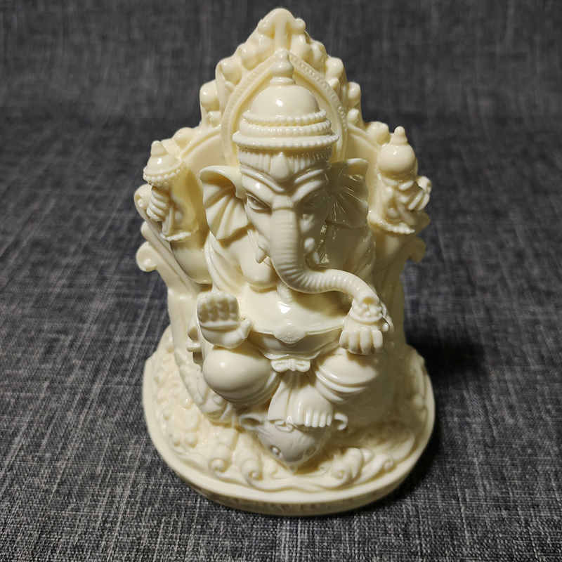 Estatueta de Ganesha, o Elefan - Resin Art India avaliação e preço