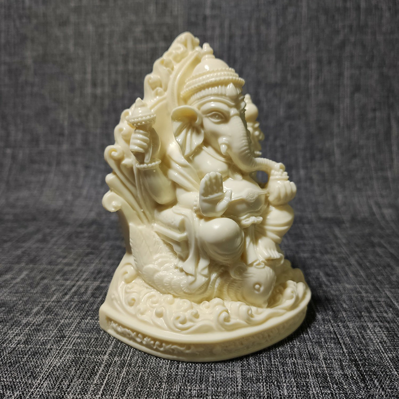 Estatueta de Ganesha, o Elefan - Resin Art India avaliação e preço