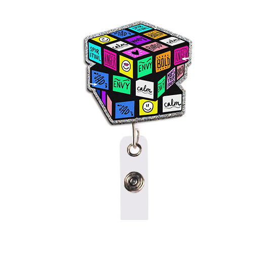 Cubo mágico padrão titular do  - Resin Art Name avaliação e preço