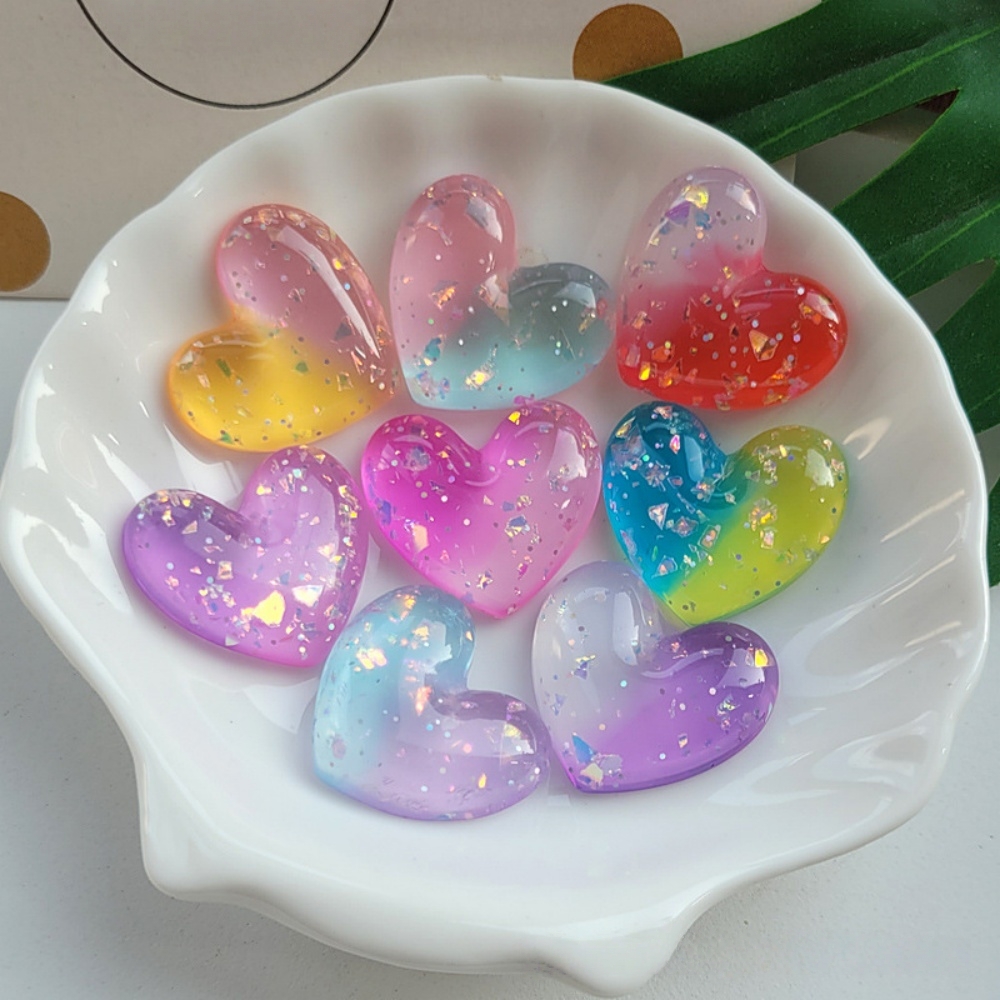 12/24/36 pçs resina transparen - Resin Art Heart avaliação e preço