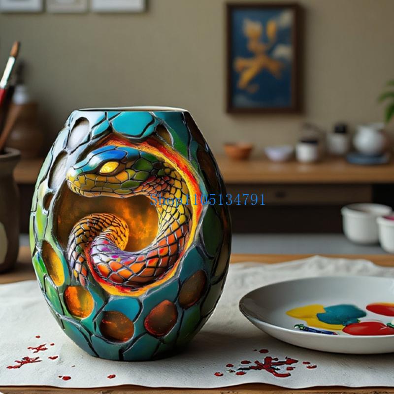 98 Creative Snake Pattern Sili - Resin Art Ideas avaliação e preço